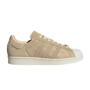 adidas Superstar 'Allover Debossed Trefoils - Savanna' Savannah/Savannah/White color GY0027