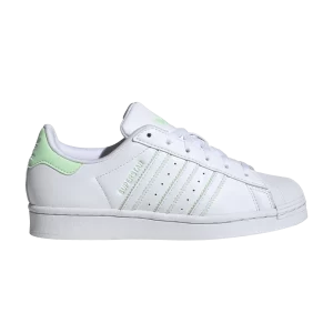 adidas Superstar K 'White Semi Green Spark' Sneakers White Cloud/Half-Green Spark/White Cloud IE0270