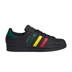 adidas Superstar 'Rasta - Black' Sneakers Black/Yellow/Collegiate Green IH3121