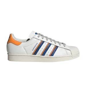 adidas Superstar 'White Orange Rush Snakeskin' Sneakers White Core/Team Orange/Orange Peak FZ6476