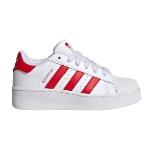 adidas Superstar XLG Little Kid 'White Scarlet' Sneakers White cloud/Better scarlet/White cloud IF8429