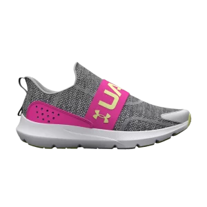 Under Armor Surge 3 Slip GS 'Halo Gray Rebel Pink' Halo Grey/Rebel Pink/Fade 3026531 100