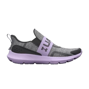 Under Armor Surge 3 Slip PS 'Jet Gray Nebula Purple' Grey/Nebula Purple 3026532 101