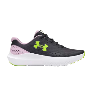 Under Armor Surge 4 GS 'Black Purple Ace' Sneakers Black/Purple Ace/High Defense Yellow 3027108 001