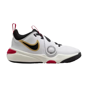 Nike Team Hustle D11 GS 'White Gold University Red' White/Metallic Gold/University Red/Black DV8996 104