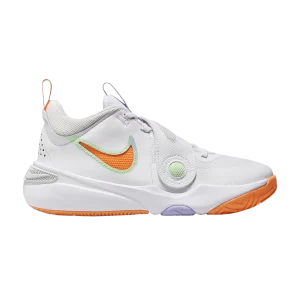 Nike Team Hustle D11 GS 'White Total Orange' White/Vapor Green/Purple Purple/Total Orange DV8996 103