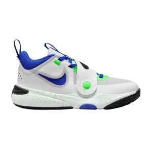 Nike Team Hustle D11 PS 'Green Strike Racer Blue' Summit White/Pure Platinum/Strike Green/Blue Color DV8994 101