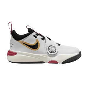 Nike Team Hustle D11 PS 'White Gold University Red' White/Metallic Gold/University Red/Black DV8994 104