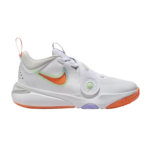 Nike Team Hustle D11 PS 'White Total Orange' White/Vapor Green/Purple Purple/Total Orange DV8994 103