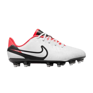 Nike Tiempo Legend 10 Academy MG GS 'Ready Pack' White/Bright Crimson/Black DV4348 100