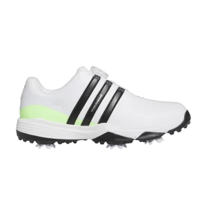 adidas Tour 360 24 BOA Golf J 'White Green Spark' White Cloud/Black Color/Green Spark IF0268