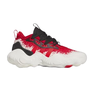 adidas Trae Young 3 J 'Vivid Red' Sneakers White/Bright Red/Black IE7881