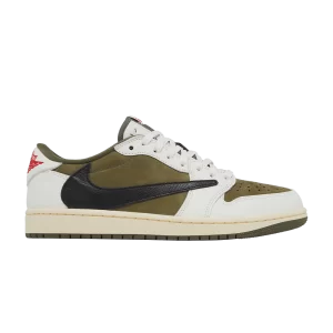 Travis Scott x Air Jordan 1 Low OG SP 'Medium Olive 'Sneakers Olive medium/Black/Sail/Muslin DM7866 200