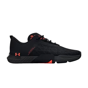 Under Armor TriBase Reign 5 'Black Red' Sneakers Black/Grey 3026021 002