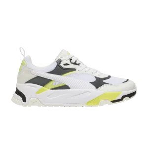 Puma Trinity 'White Lime Sheen' Sneakers Warm White/White/Mineral Grey/Lime Gloss 389289 23