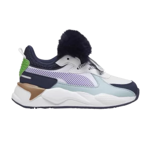 Puma Trolls x RS-X Little Kid 'Branch' Sneakers White/Ultraviolet 396995 01