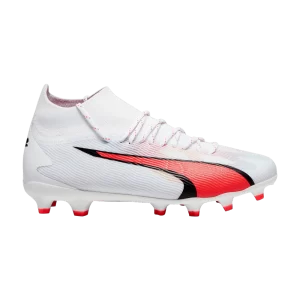 Puma Ultra Pro FG AG Jr 'Breakthrough Pack' White/Black/Fire Orchid 107510 01