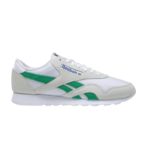 Reebok VeeFriends x Classic Nylon 'Aspiring Alpaca' Sneakers Shoes white/Black/Glen Green 100070037