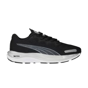 Puma Velocity Nitro 2 Big Kid 'Black Silver' Sneakers Black/White/Silver 392016 01