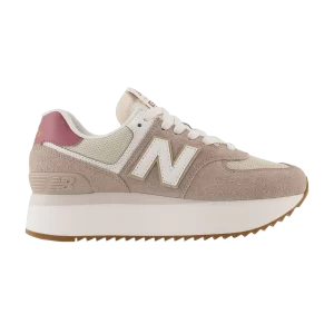 Sneakers New Balance Wmns 574+ 'Driftwood 'Driftwood/Washed Burgundy/Sea Salt WL574ZKA