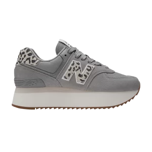 Sneakers New Balance Wmns 574+ 'Shadow Gray Leopard 'Shadow grey/Moonbeam/Sea salt WL574ZDB