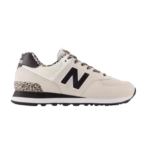 Sneakers New Balance Wmns 574 'White Leopard 'White/Black WL574AT2