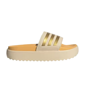 adidas Wmns Adilette Platform Slide 'Crystal Sand Gold Metallic' Sneakers Crystal Sand/Metallic Gold/Half Spark IF3422