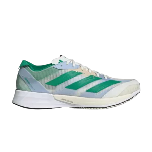 adidas Wmns Adizero Adios 7 'White Tint Court Green' Sneakers White Tint/Court Green/Blue Dawn HQ3692