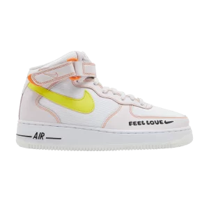 Nike Wmns Air Force 1 '07 Mid 'Feel Love 'White/Pearl Pink/Action Green/Opti Yellow FD0869 100