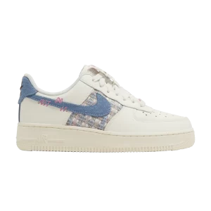 Nike Wmns Air Force 1 Low '07 LX 'Denim Bouclé 'Sneakers Sail/Blue Whisper/Pale Ivory/Pinksicle/Cocoa FJ7740 141