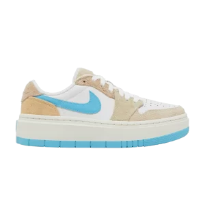 Wmns Air Jordan 1 Elevate Low SE 'Salt Lake City' White/Sand drift/Oil green/Baltic blue FD1028 100