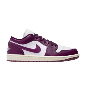 Wmns Air Jordan 1 Low 'Bordeaux' Sneakers White/Sail/Bordeaux DC0774 161