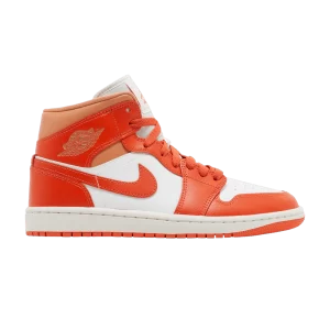 Wmns Air Jordan 1 Mid 'Cosmic Clay 'Sneakers Summit white/Space clay/Amber Brown BQ6472 108