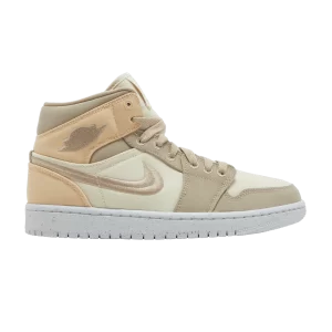 Wmns Air Jordan 1 Mid SE 'Muslin Canvas' Muslin/Heavenly Gold/Sail/Desert DV0427 102