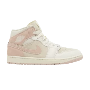 Wmns Air Jordan 1 Mid SE 'Seersucker' Coconut milk/Sail/Legend pink FQ1926 161