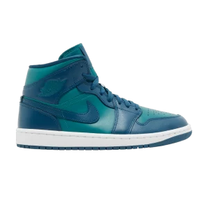 Wmns Air Jordan 1 Mid 'Teal French Blue' Sky Jay Teal/Sky Jay French Blue/White BQ6472 301