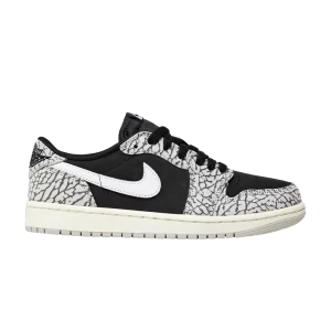 Wmns Air Jordan 1 Retro Low OG 'Black Cement' Black/Muslin/Grey/White/Sail CZ0775 001