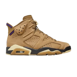 Wmns Air Jordan 6 Retro GORE-TEX 'Brown Kelp' Kelp Brown/Golden Team/Shadow Brown/Court Purple FD1643 300