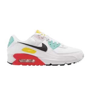 Nike Wmns Air Max 90 'Spring Multi-Color' White/Pink foam/Bright crimson/Black FZ3622 100