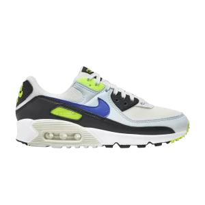 Nike Wmns Air Max 90 'White Blue Tint Volt' Summit White/Volt/Blue Tint/Blue Color DH8010 102