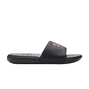 Under Armor Wmns Ansa Fixed Slide 'Black Pink Elixir' Sneakers Black/Pink Elixir 3023772 007