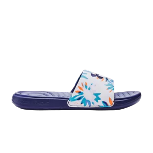 Under Armor Wmns Ansa Graphic Slide 'Floral' Sneakers White/Sonar Blue 3024436 115