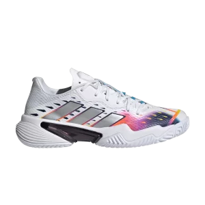 adidas Wmns Barricade 'White Silver Metallic' Sneakers Cloud White/Metallic Silver/Bright Blue GW3817