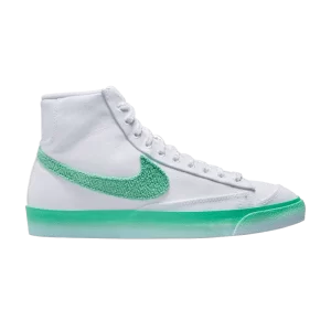 Nike Wmns Blazer Mid '77 'Chenille Swoosh – Green Fade 'White/Barely green/Bubble gum light brown/Spring green FJ4547 100