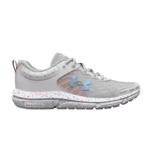 Under Armor Wmns Charged Assert 10 'Paint Splatter' Sneakers Halo Grey/Blizzard 3027092 100