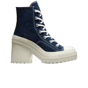 Converse Wmns Chuck 70 De Luxe Heel High 'Denim 'Sneakers Navy/Egret/Golden Sundial A06830C