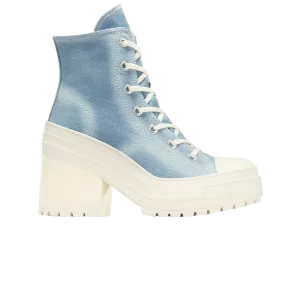 Converse Wmns Chuck 70 De Luxe Heel High 'Distressed Navy Denim 'Sneakers Navy/Egret/Egret A12042C