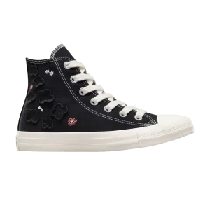 Converse Wmns Chuck Taylor All Star High '3D Flowers 'Sneakers Black/Egret/Purple A09101C