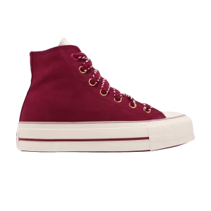 Converse Wmns Chuck Taylor All Star Lift High 'Year of the Dragon 'Sneakers Brick for back alley/Egret/Red A09106C