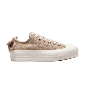 Converse Wmns Chuck Taylor All Star Lift Low 'Bow' Sneakers Nut granola/Egret/Light gold A10246C